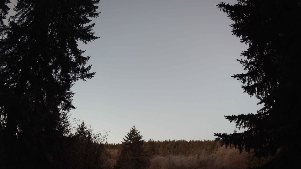 Pacific Northwest skyline timelapse on Jan 21, 2026 at 7:30 AM