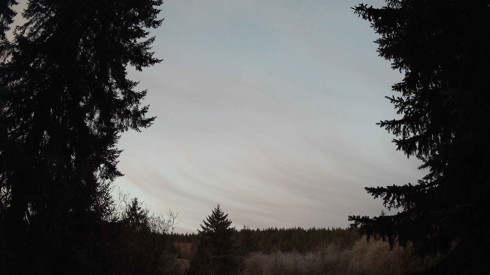 Pacific Northwest skyline timelapse on Jan 22, 2026 at 7:30 AM