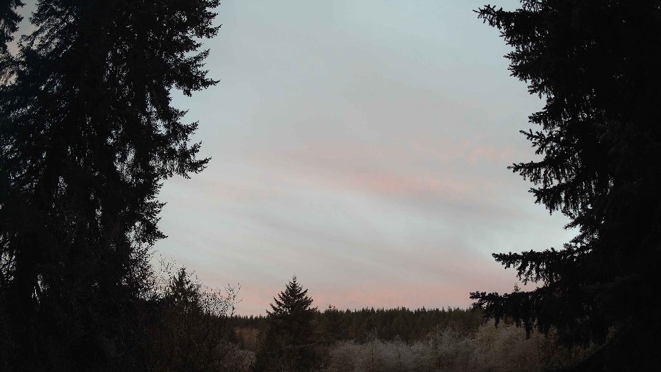 Pacific Northwest skyline timelapse on Jan 22, 2026 at 7:45 AM