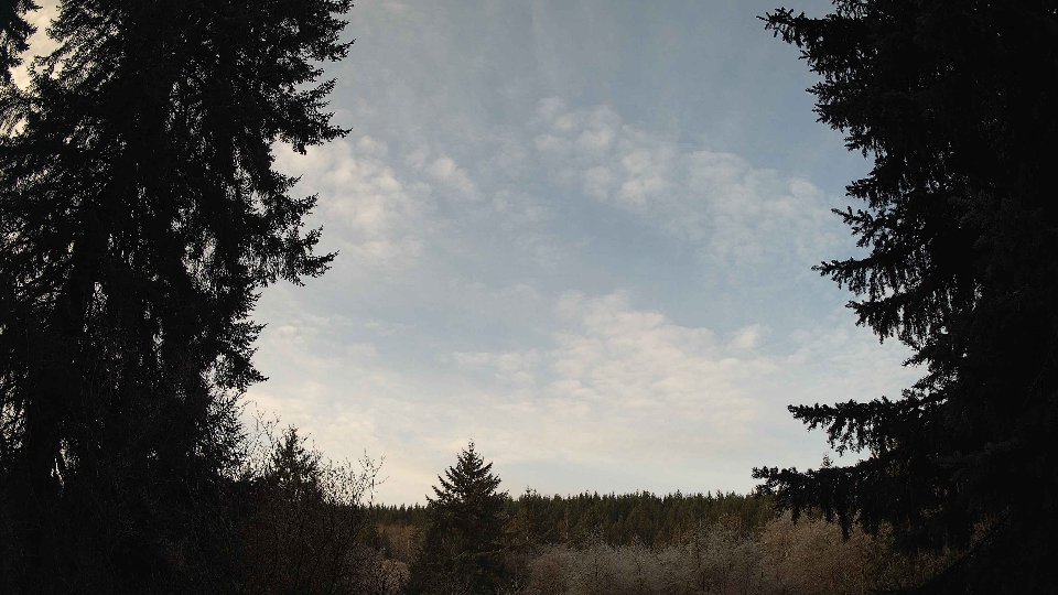 Pacific Northwest skyline timelapse on Jan 22, 2026 at 8:45 AM