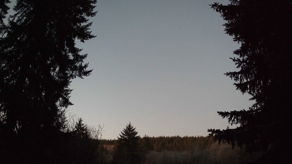 Pacific Northwest skyline timelapse on Jan 25, 2026 at 7:15 AM