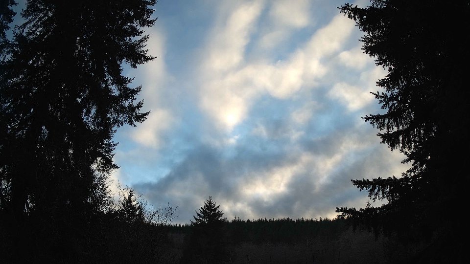 Pacific Northwest skyline timelapse on Feb 15, 2026 at 5:00 PM
