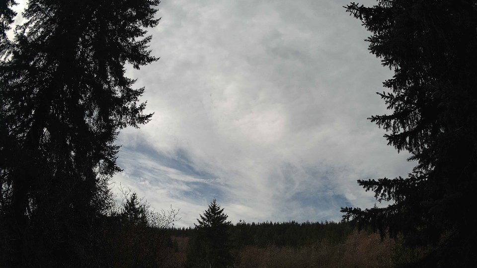 Pacific Northwest skyline timelapse frame from Mar 16th, 2026 at 12:15 PM