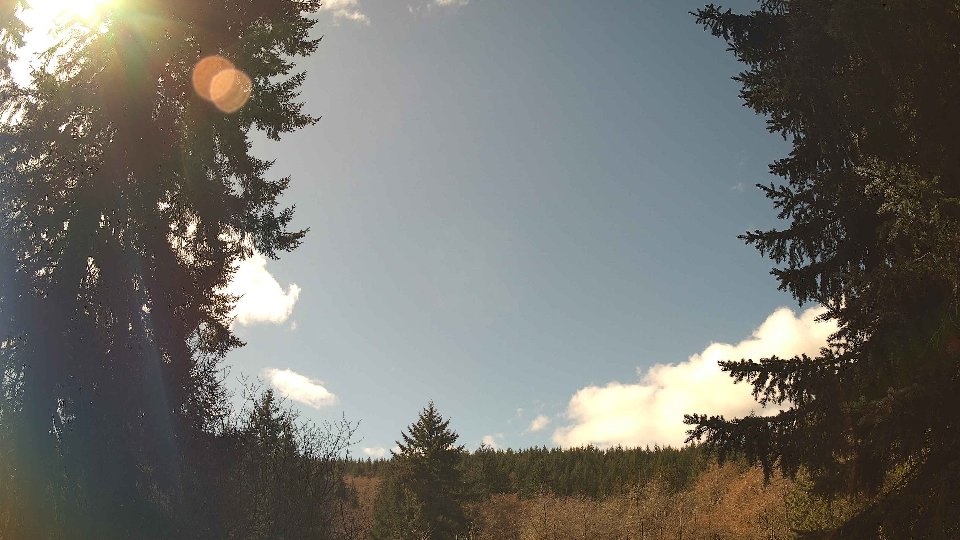 Pacific Northwest skyline timelapse frame from Mar 21st, 2026 at 12:45 PM