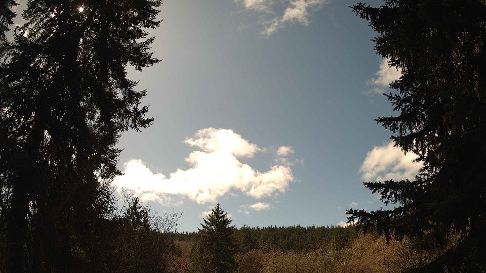 Pacific Northwest skyline timelapse frame from Mar 21st, 2026 at 1:30 PM