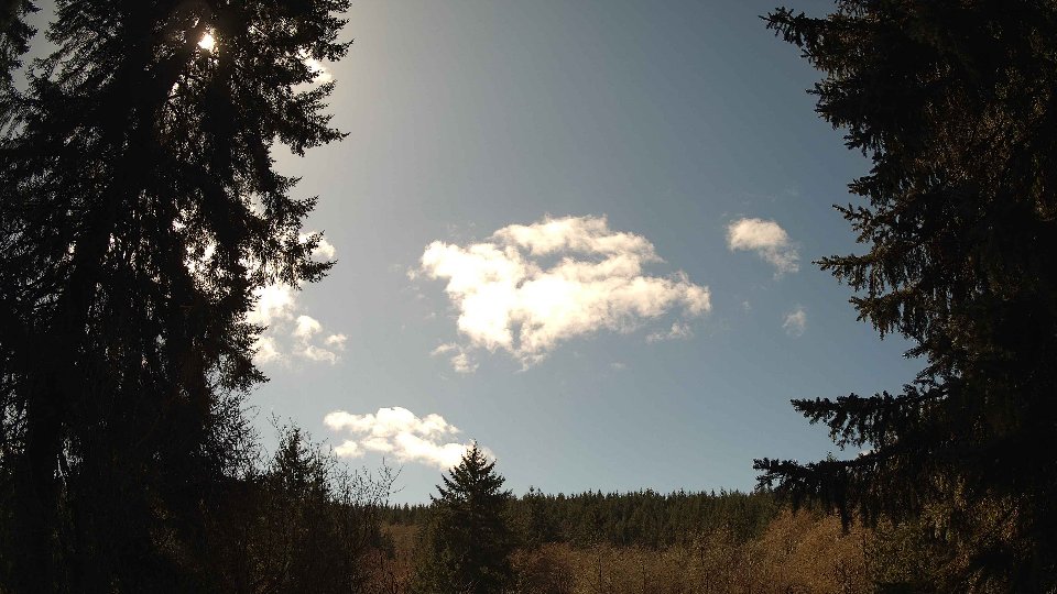 Pacific Northwest skyline timelapse frame from Mar 21st, 2026 at 1:45 PM