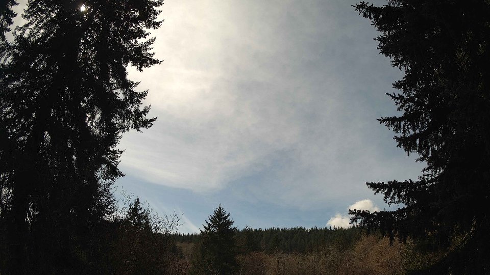 Pacific Northwest skyline timelapse frame from Mar 22nd, 2026 at 1:30 PM