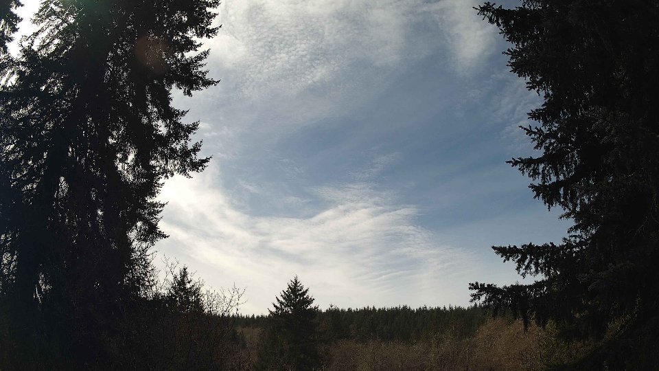 Pacific Northwest skyline timelapse frame from Mar 23rd, 2026 at 12:45 PM