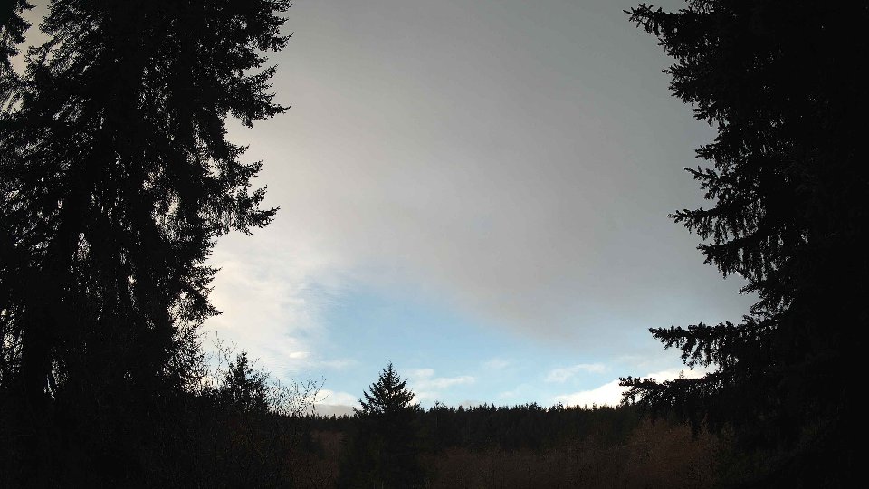Pacific Northwest skyline timelapse frame from Mar 24th, 2026 at 7:45 AM