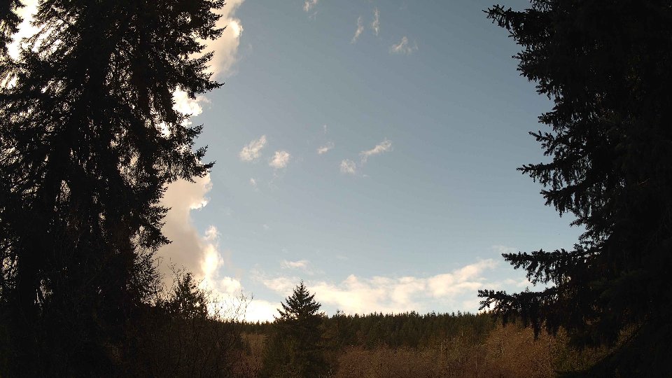 Pacific Northwest skyline timelapse frame from Mar 25th, 2026 at 12:00 PM