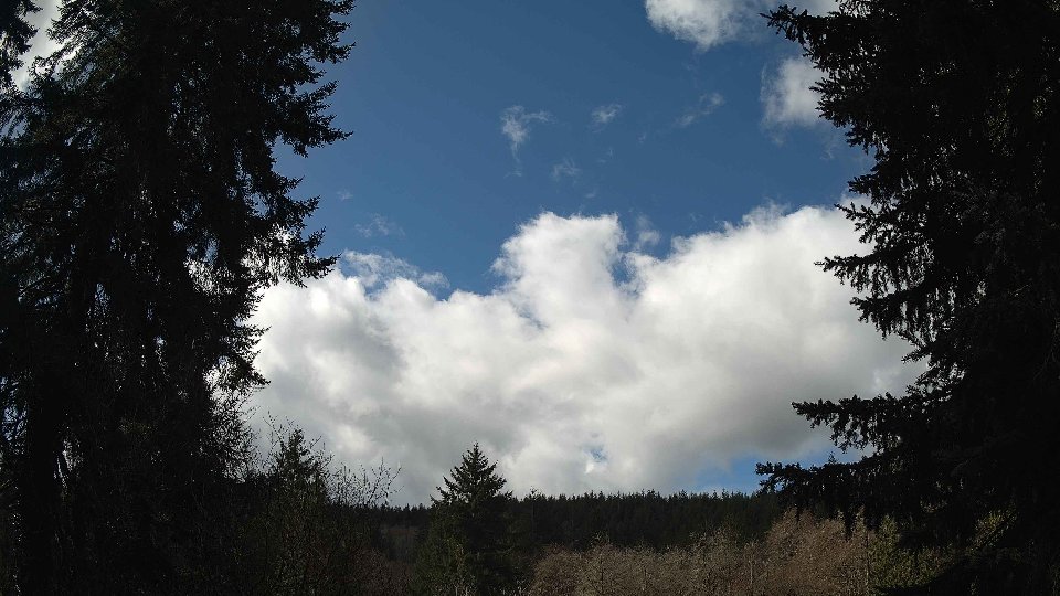 Pacific Northwest skyline timelapse frame from Mar 26th, 2026 at 11:45 AM