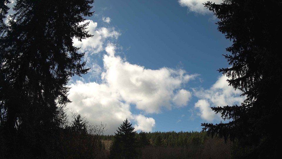Pacific Northwest skyline timelapse frame from Mar 26th, 2026 at 12:00 PM