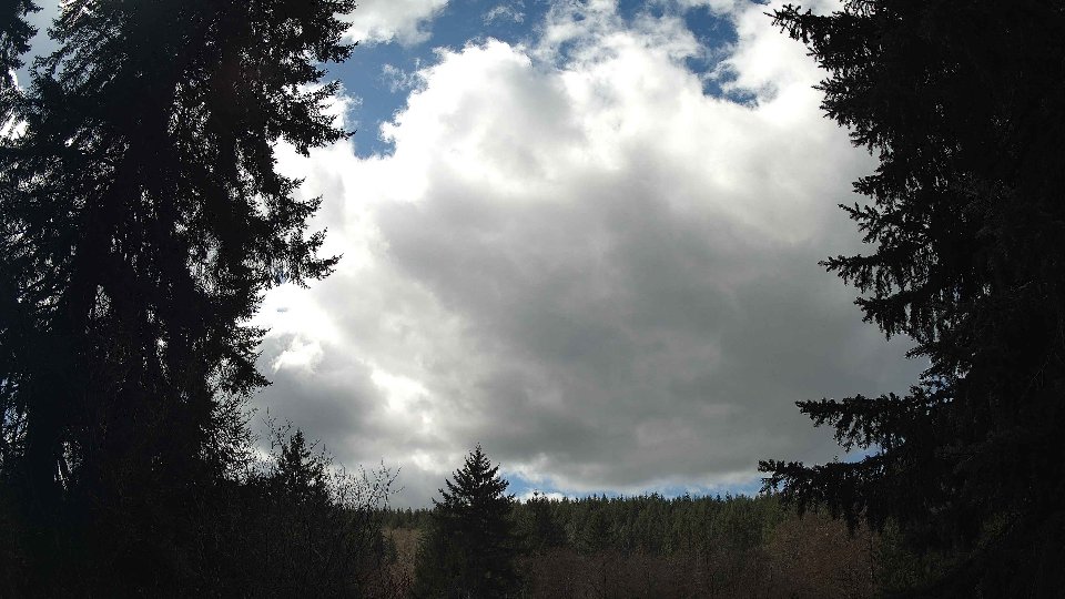 Pacific Northwest skyline timelapse frame from Mar 26th, 2026 at 12:45 PM