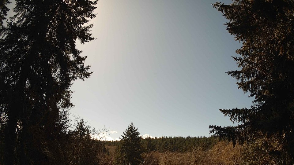 Pacific Northwest skyline timelapse frame from Mar 28th, 2026 at 1:45 PM