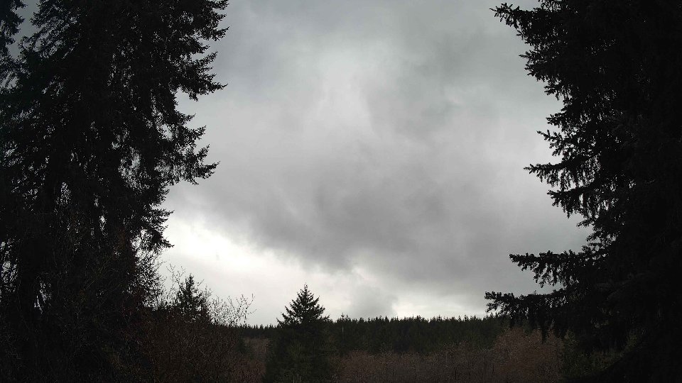 Pacific Northwest skyline timelapse frame from Mar 29th, 2026 at 1:00 PM
