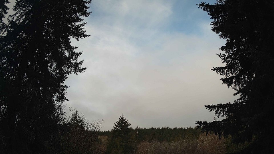 Pacific Northwest skyline timelapse frame from Mar 30th, 2026 at 7:45 AM