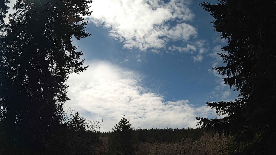 Pacific Northwest skyline timelapse frame from Mar 31st, 2026 at 1:00 PM