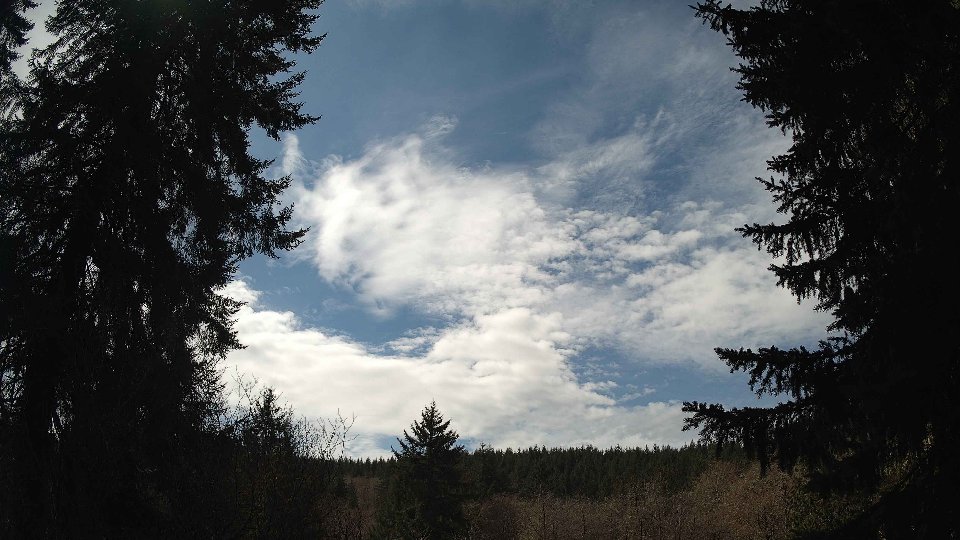 Pacific Northwest skyline timelapse frame from Mar 31st, 2026 at 1:15 PM