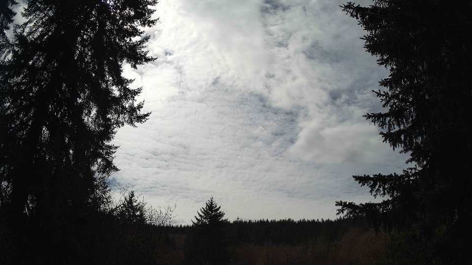 Pacific Northwest skyline timelapse frame from Mar 31st, 2026 at 1:45 PM