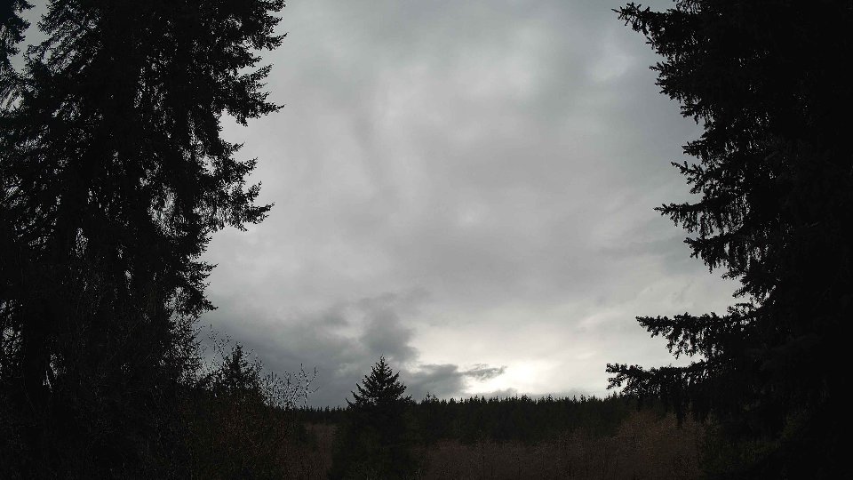 Pacific Northwest skyline timelapse frame from Mar 31st, 2026 at 4:15 PM