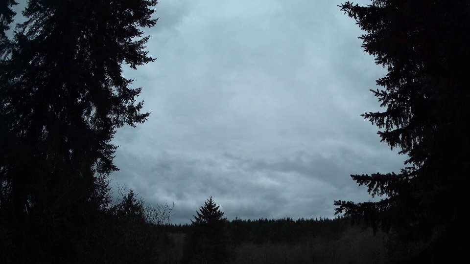 Pacific Northwest skyline timelapse frame from Mar 31st, 2026 at 7:45 PM