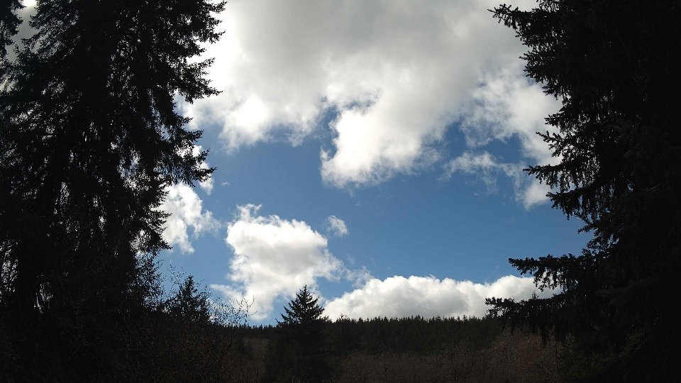 Pacific Northwest skyline timelapse frame from Apr 2nd, 2026 at 12:45 PM