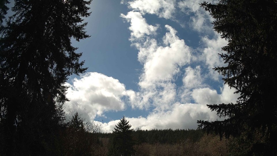 Pacific Northwest skyline timelapse frame from Apr 2nd, 2026 at 1:45 PM