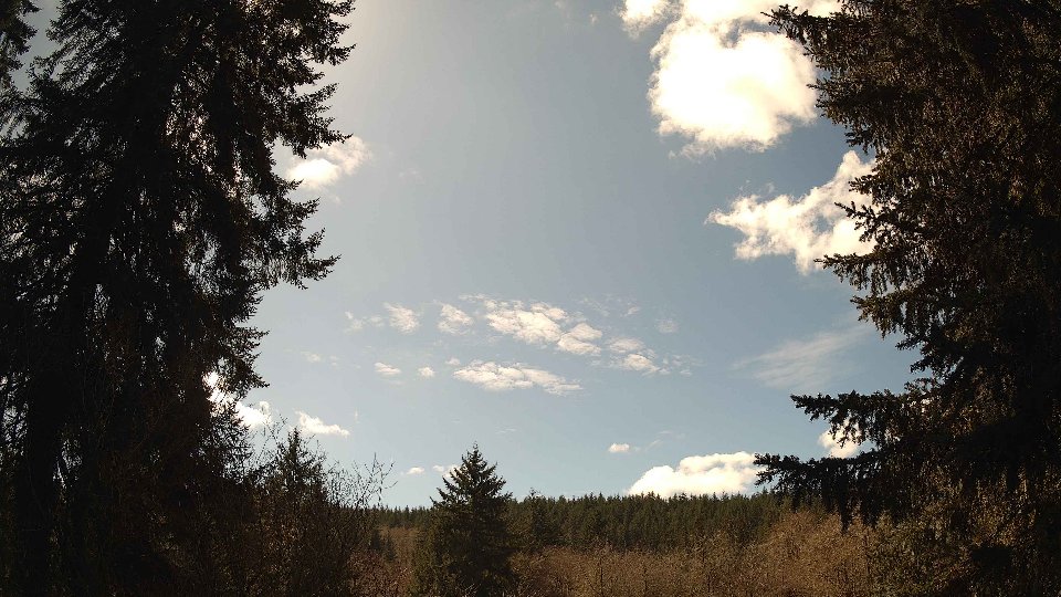 Pacific Northwest skyline timelapse frame from Apr 3rd, 2026 at 1:45 PM