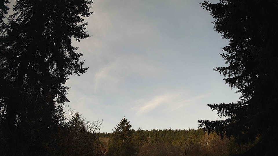 Pacific Northwest skyline timelapse frame from Apr 5th, 2026 at 7:45 AM