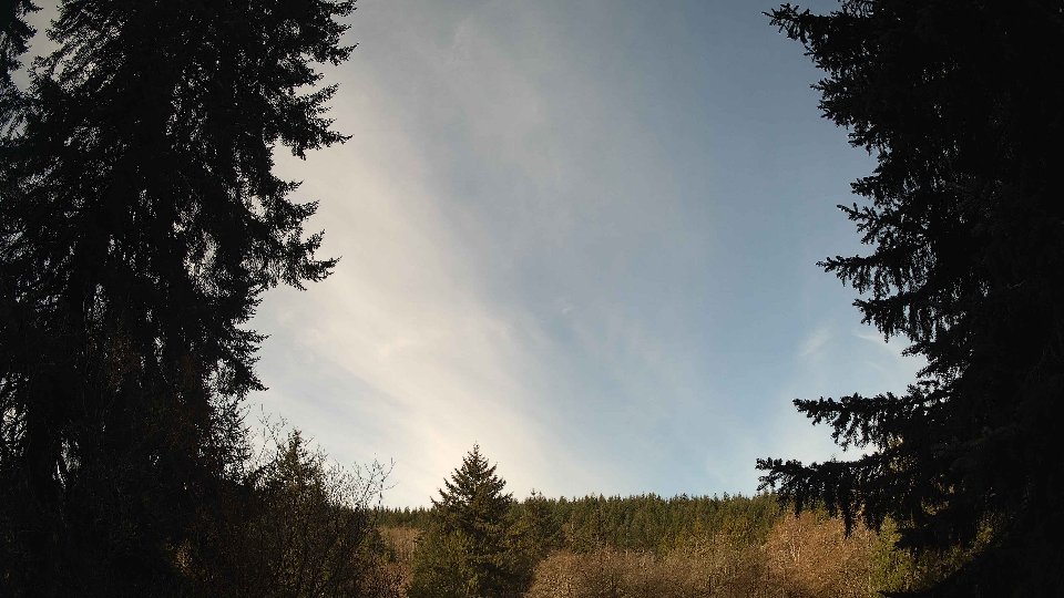 Pacific Northwest skyline timelapse frame from Apr 5th, 2026 at 8:45 AM