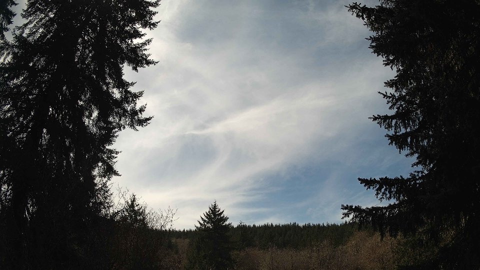 Pacific Northwest skyline timelapse frame from Apr 5th, 2026 at 1:30 PM