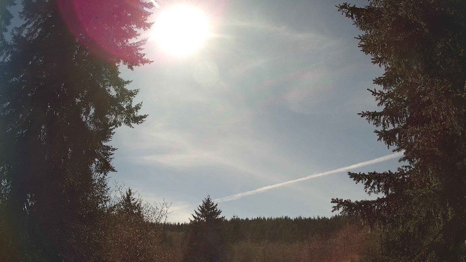 Pacific Northwest skyline timelapse frame from Apr 6th, 2026 at 2:45 PM