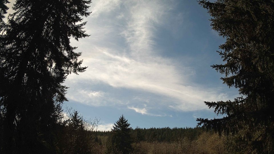 Pacific Northwest skyline timelapse frame from Apr 7th, 2026 at 1:45 PM