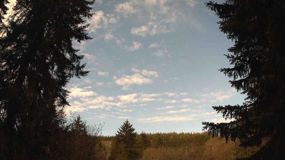 Pacific Northwest skyline timelapse frame from Apr 10th, 2026 at 9:15 AM