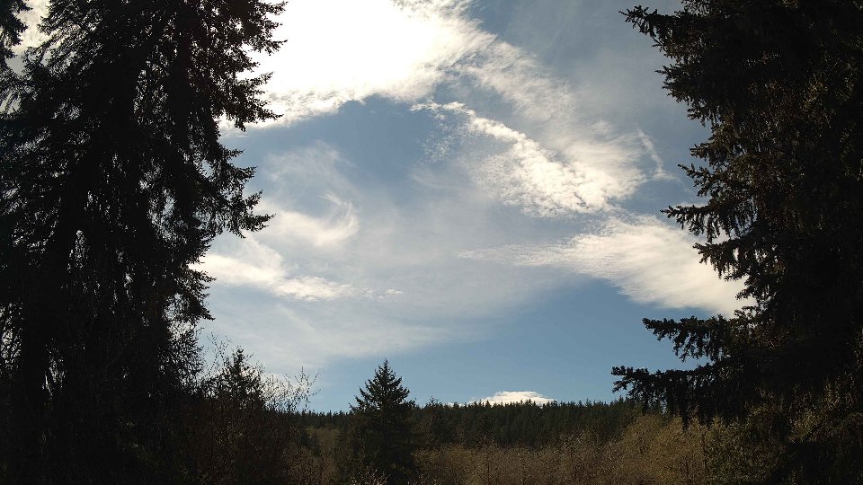 Pacific Northwest skyline timelapse frame from Apr 10th, 2026 at 1:30 PM