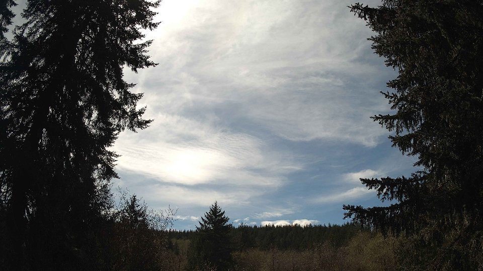 Pacific Northwest skyline timelapse frame from Apr 10th, 2026 at 1:45 PM