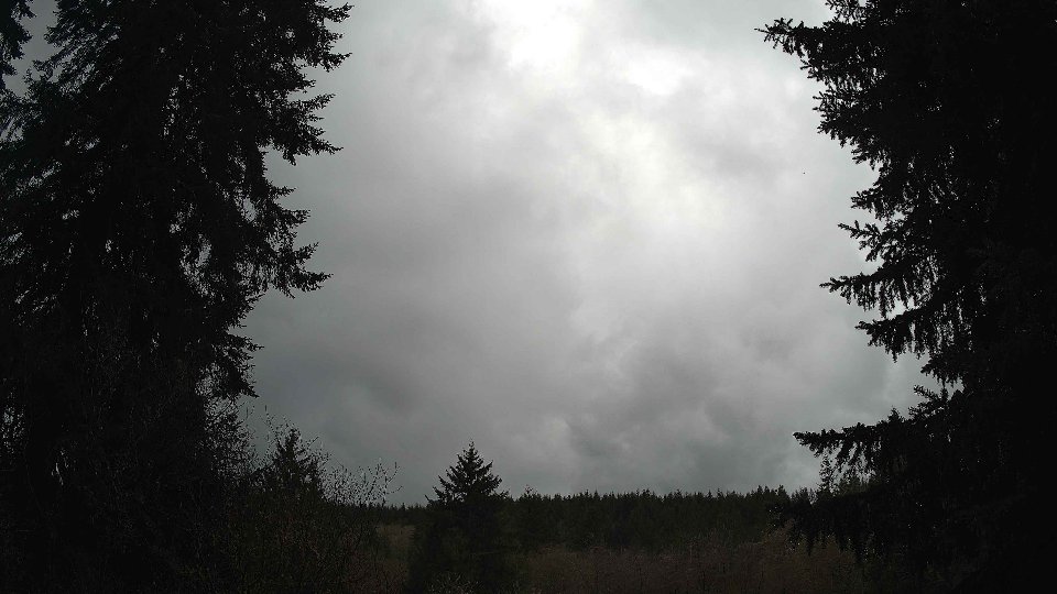 Pacific Northwest skyline timelapse frame from Apr 11th, 2026 at 1:45 PM