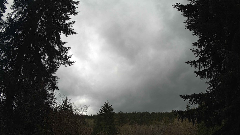 Pacific Northwest skyline timelapse frame from Apr 11th, 2026 at 4:00 PM