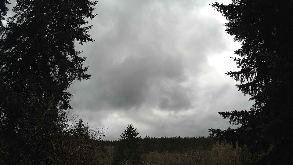 Pacific Northwest skyline timelapse frame from Apr 12th, 2026 at 1:15 PM