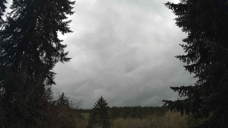 Pacific Northwest skyline timelapse frame from Apr 12th, 2026 at 1:30 PM