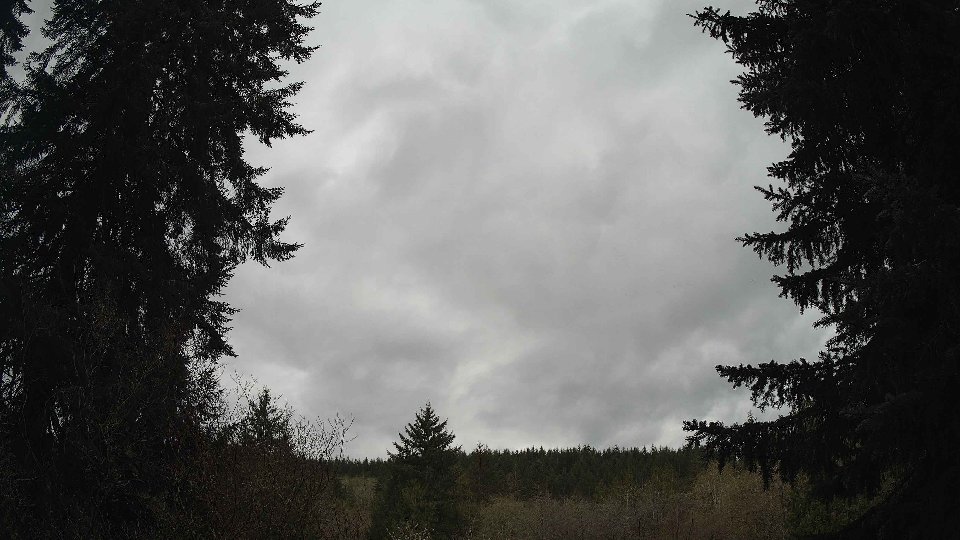 Pacific Northwest skyline timelapse frame from Apr 12th, 2026 at 1:45 PM