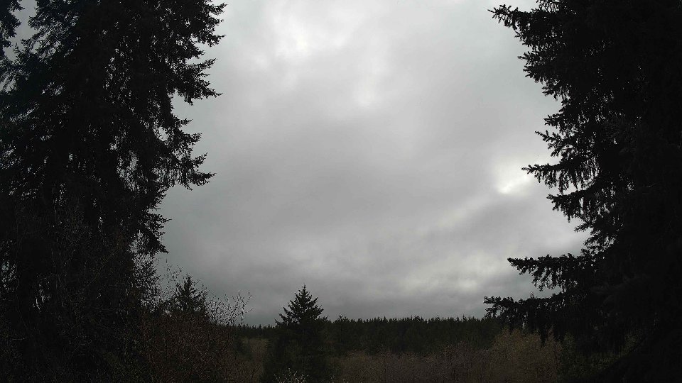 Pacific Northwest skyline timelapse frame from Apr 12th, 2026 at 3:45 PM