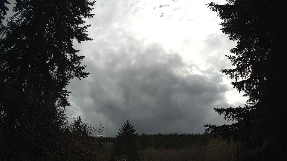 Pacific Northwest skyline timelapse frame from Apr 12th, 2026 at 5:00 PM