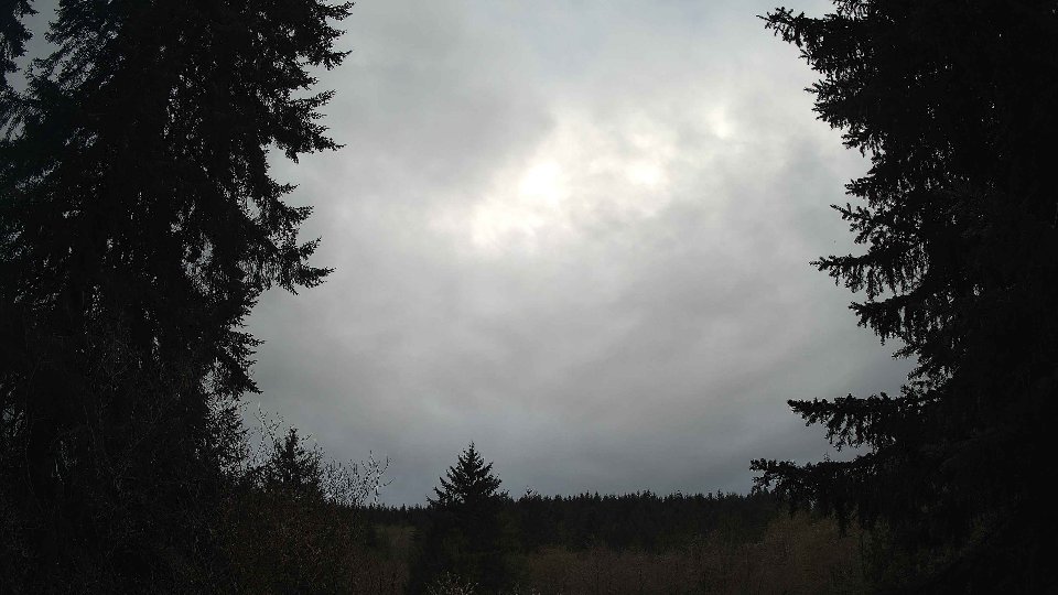 Pacific Northwest skyline timelapse frame from Apr 12th, 2026 at 6:45 PM
