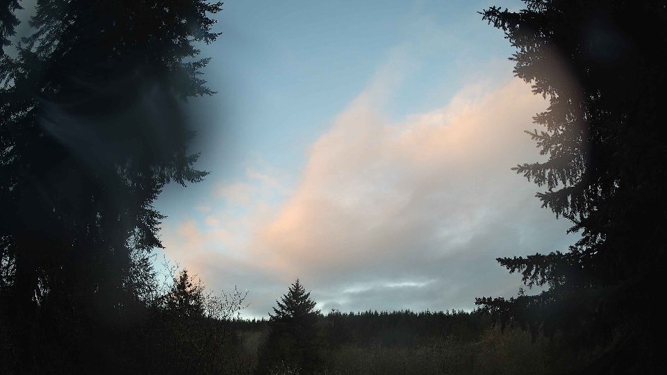 Pacific Northwest skyline timelapse frame from Apr 13th, 2026 at 6:45 AM