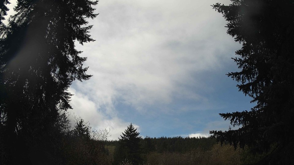 Pacific Northwest skyline timelapse frame from Apr 13th, 2026 at 11:45 AM