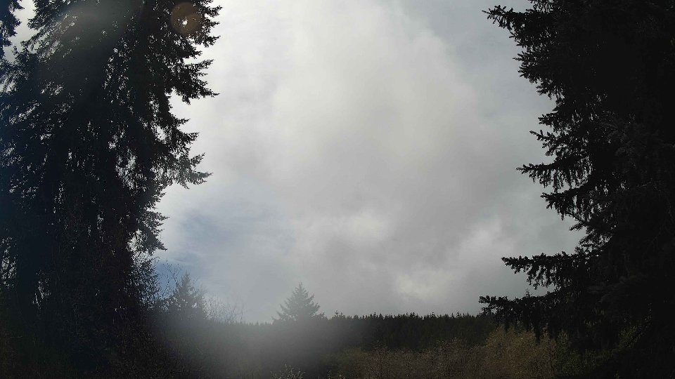 Pacific Northwest skyline timelapse frame from Apr 13th, 2026 at 12:45 PM
