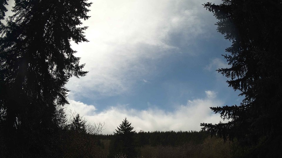 Pacific Northwest skyline timelapse frame from Apr 13th, 2026 at 1:15 PM