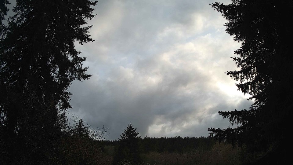 Pacific Northwest skyline timelapse frame from Apr 13th, 2026 at 7:00 PM
