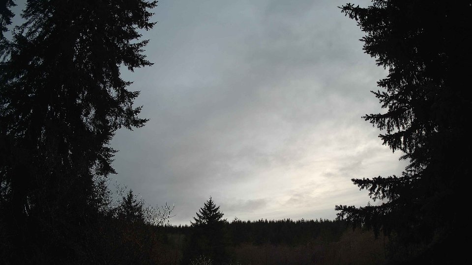 Pacific Northwest skyline timelapse frame from Apr 13th, 2026 at 7:45 PM